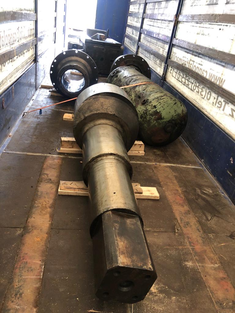 Loading and delivery hot stamping presss KB8042, 1600 tons to Turkey 